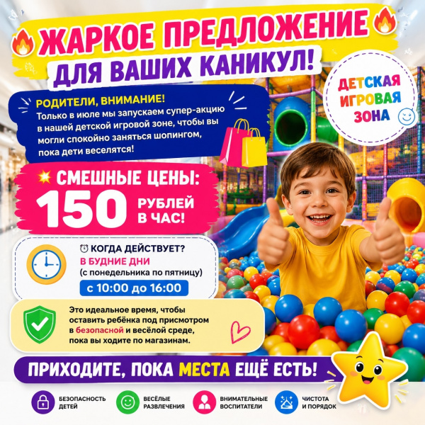Приходите, пока места ещё есть!